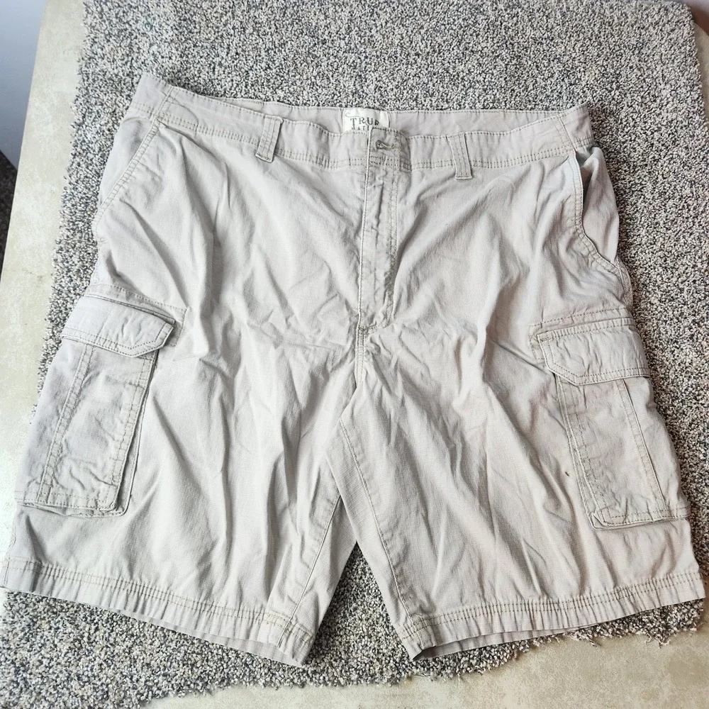 Two Pairs! True Nation Men's Cargo Shorts Size‎ 44 Khaki Beige, Hiking Outdoor